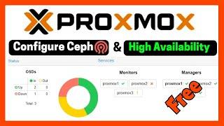 Step-by-Step Proxmox and Ceph High Availability Setup Guide | Free High Availability Storage