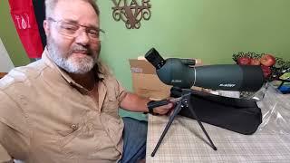 SVBONY SV28 Spotting Scopes with Tripod,Hunting,25-75x70,Angled,Range Shooting Scope By KVUSMC