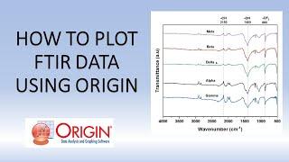 plot FTIR graph in Origin