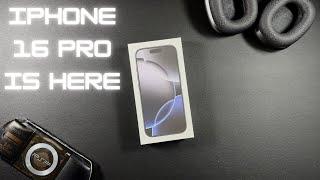 iPhone 16 Pro Black Titanium Unboxing - 15 Pro Size Comparison IPHONE RELEASE DAY