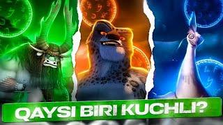 Taylung, Shen, Kay. Qaysi biri kuchli? Kung Fu Panda O'zbek tilida.