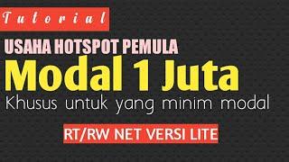 Usaha wifi hotspot rt rw net modal minim