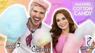 MAKING SKITTLES COTTON CANDY! w/ Joey Graceffa