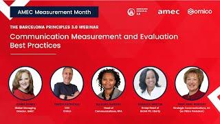 Communication Measurement and Evaluation Best Practices Webinar