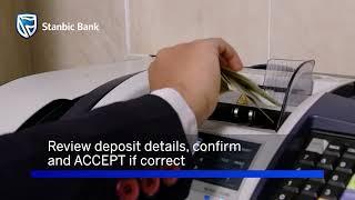 How to use the Stanbic Bank USD Cash Deposit Machines