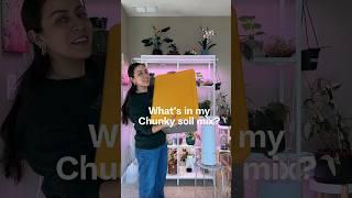 What’s in my tropical houseplant chunky soil mix? #plantcare #soilmixture #plantcare