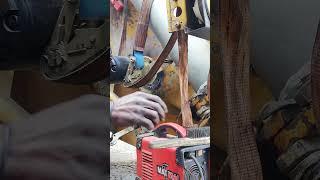 USING METAL ARC WELDING STATION IN THE MECHANICAL WORKSHOP TO REPAIR CONCRETE MIXER'S TRUCK PUMP