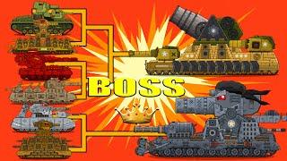 All episodes Mega Tanks vs Boss - Massacre of Mega Tanks Vs BOSS - Cartoons about tanks