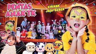 KIRANA DAN TEMAN TEMAN TK PENTAS SEKOLAH DI DALAM MALL ! SEMUA FACE PAINTING HEWAN LUCU BANGET 