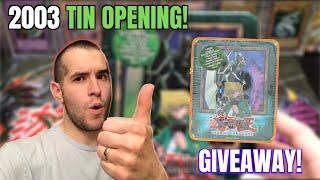 I GOT ANOTHER 2003 YUGIOH TIN! Gearfried the Iron Knight Yugioh Cards Opening! MYSTERY BOX GIVEAWAY!