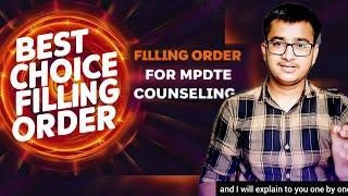 BEST FREE CHOICE FILLING ORDER FOR MPDTE COUNSELLING | FREE CHOICE FILLING ORDER IN MPDTE