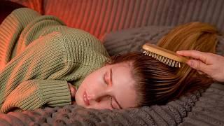 ASMR Hair Brushing & Scalp Attention for Deep Sleep (No Talking)