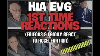 Kia EV6 AWD - Friends & Parents REACT to the acceleration & first EV experience! Awesome reactions!