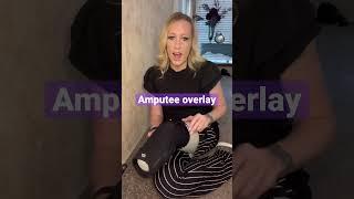 Amputee overlay instead of adding socks when you lose volume @ethnocare #amputee #belowkneeamputee