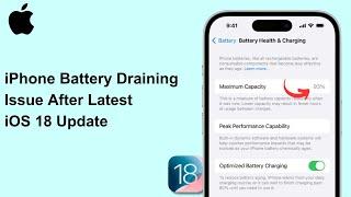 How To Fix iPhone Battery Draining Issue After iOS 18 Latest Update | SOLVED!