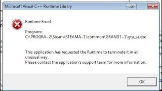 HOW TO FIX RUNTIME ERROR IN SAMP!