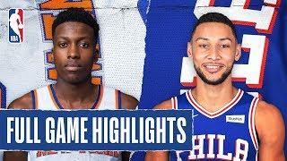 KNICKS at 76ERS | FULL GAME HIGHLIGHTS | November 20, 2019