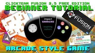 Clickteam Fusion 2.5 - Beginners Tutorial Part I - Arcade Game