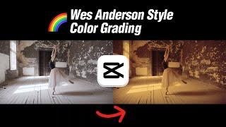 Easy Wes Anderson Style Color Grading Tutorial using CapCut PC