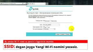 TP Link TD W8961N routerini internetga sozlash.Настройка модем роутера TP Link TD W8961N  к Узонлайн