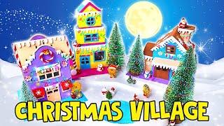 Building Mini Christmas Village From Paper and Cool Decorations || FUN DIY