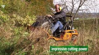 AS 915 ride-on mower in action