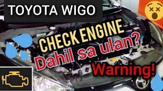 TOYOTA WIGO / CHECK ENGINE LIGHT ON / AFTER HEAVY RAIN