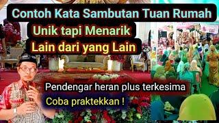 Trik dan contoh kata sambutan tuan rumah unik tapi menarik