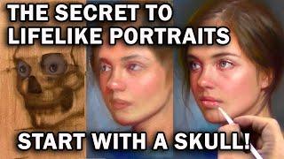 The Secret to Painting Realistic Portraits over Skulls – Must-Try Technique!