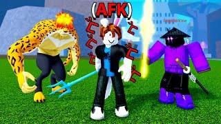 Pretending to Be AFK with AWAKENED ICE in Blox fruits