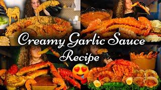 HOW TO MAKE CREAMY GARLIC SAUCE @MonicaASMR