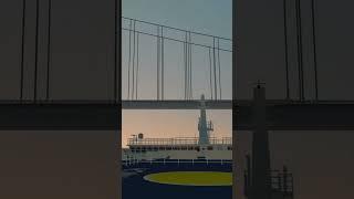 VSF Stena Germanica Drive under Great Belt Bridge #Shorts #ferry #bigvideo