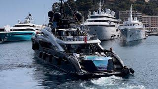 Docking of 66m. Superyacht OKTO (ex. GRANTURISO) by ISA Yachts @archiesvlogmc