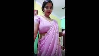 Pink saree tutorial video | Small Dance video pink colour saree dance (78)