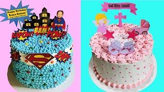 SUPERMAN AND CHRISTENING CAKE DESIGN FOR BABY GIRL USING BOILED ICING | YUFI VLOG