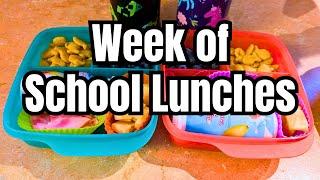 EASY SCHOOL LUNCH BOX IDEAS | WEEK OF SIMPLE KIDS LUNCHBOX IDEAS