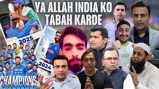 Pakistani Media and Cricket fans Crying Video Viral Ya Allah Team India ko Tabah Karde Barbad Karde