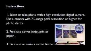 How to Put Photos to Canvas for Wall Art