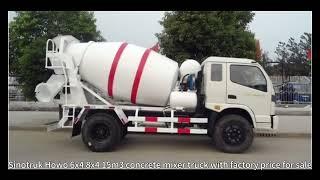 Sinotruk Howo 6x4 8x4 15m3 concrete mixer truck wi