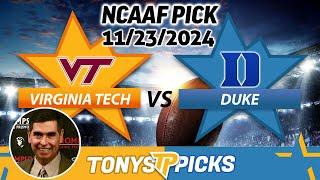 Virginia Tech vs. Duke Pick 11/23/24 NCAAF Week 13 Pick Prediction