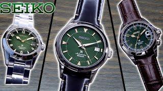 Seiko Alpinist SPB245 Compared to SPB121 and SPB155 (Green Alpinists)