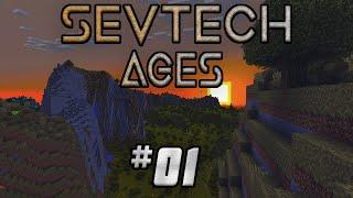 SevTech Ages #01 | Начало путешествия | Выживание в Майнкрафт с модами