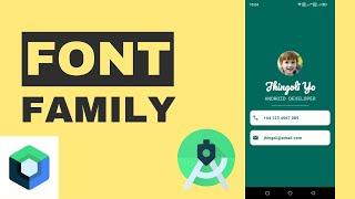 Add Font Family In Android Studio Jetpack Compose | Google Font | Font Family | Jetpack Compose