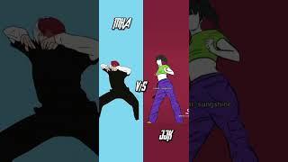 Todoroki (MHA) Vs JJK girls do the trend#anime#tiktok#shorts