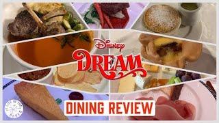 Disney Dream Full Dining Tour & Review / The BEST Places to Eat & Where to AVOID