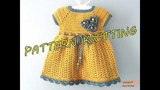 Crochet baby dress, Baby girl clothes, Crochet pattern PDF || Designer Elena Mitchell