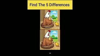 Can You Find The Five Differences || Picture Puzzle 05