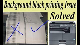 kyocera taskalfa 1800 paper background black printing issue is solved #technicaljasis