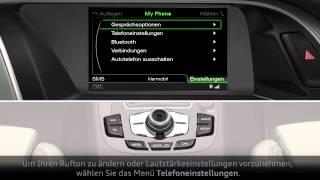 Audi Videoanleitungen   Telefoneinstellungen