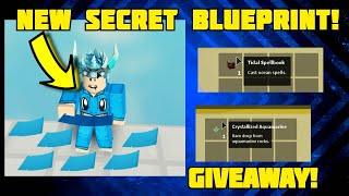 (Giveaway!) How To Get Secret Weapon Blueprint (Tidal Spellbook) FAST In Roblox Islands (Skyblock)!